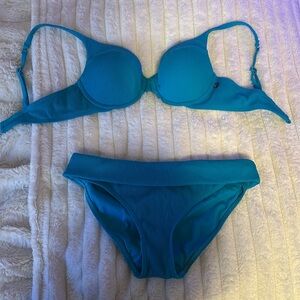 Blue bikini